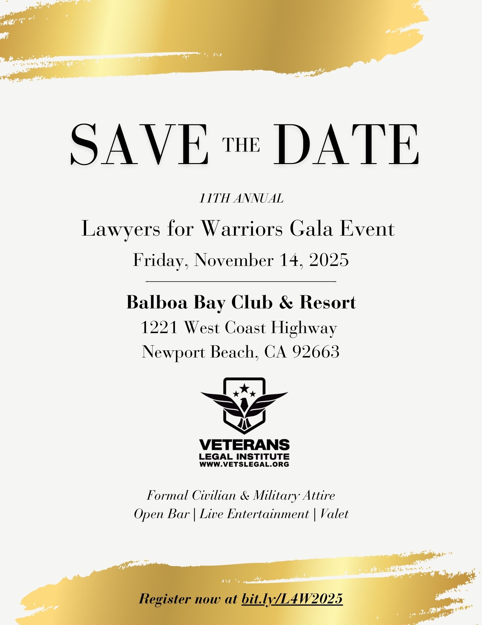 Save the date, Lawyers for Warriors 2025