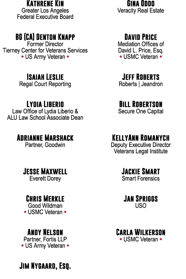 Kathrene Kin Greater Los Angeles            Federal Executive Board BG (CA) Denton Knapp Former Director                