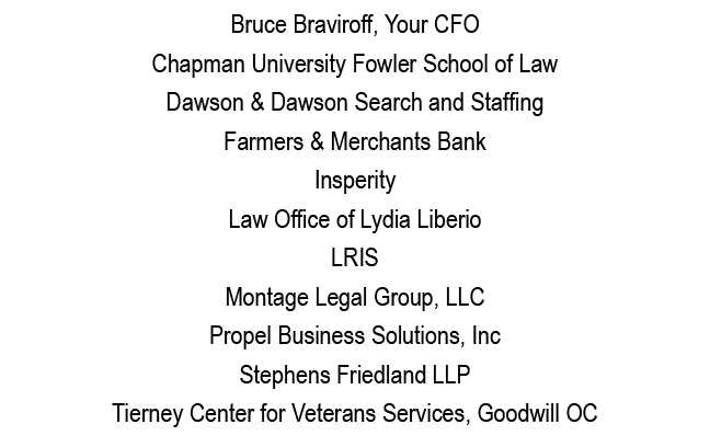 Bruce Braviroff, Your CFO Chapman University Fowler School of Law Dawson & Dawson Search and Staffing Farmers & Merch   
